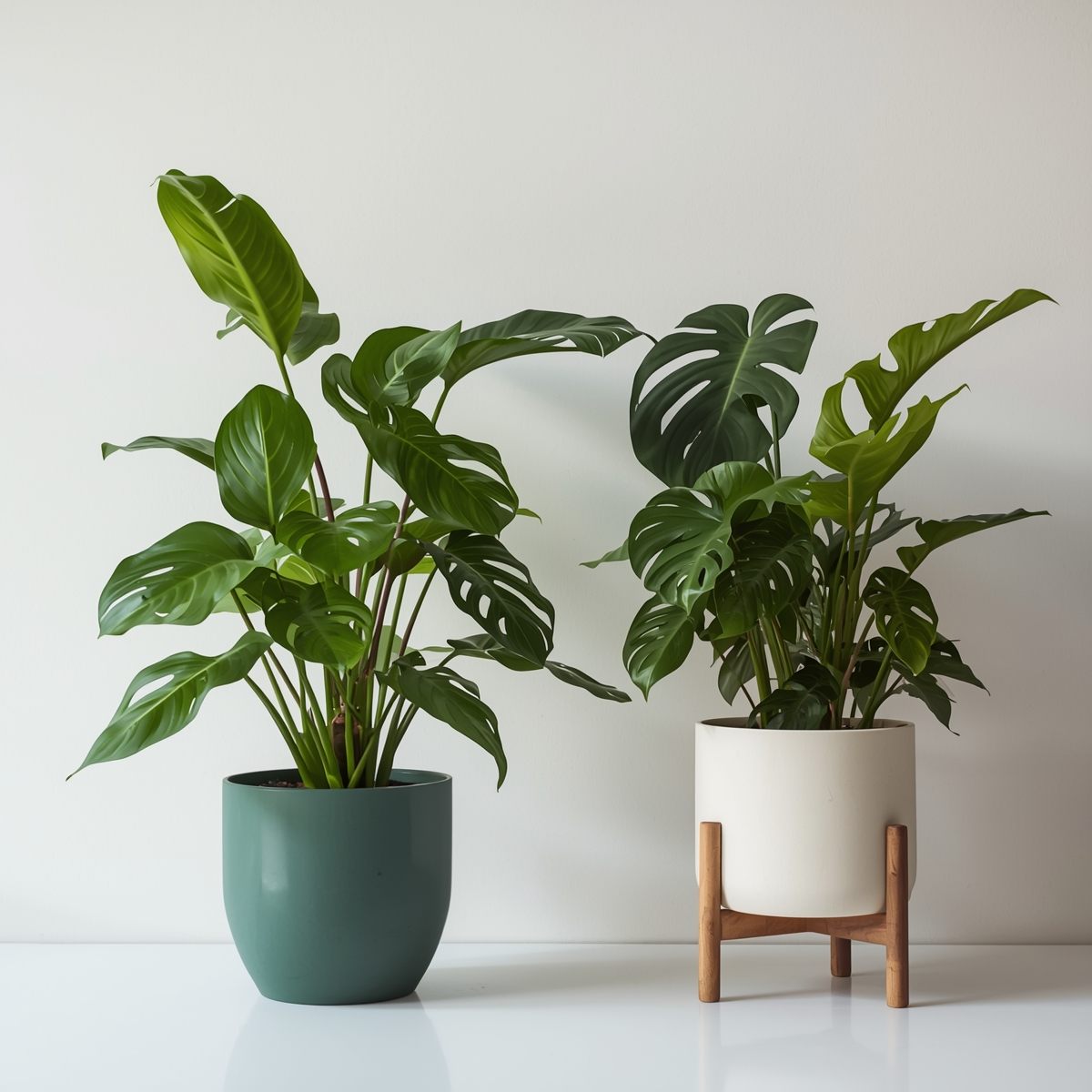 Snake plant in modern pot